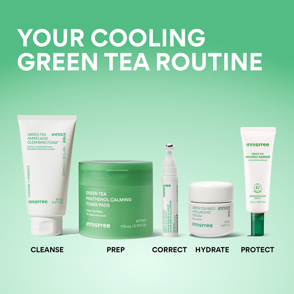 Green Tea Panthenol Calming Toner Pads